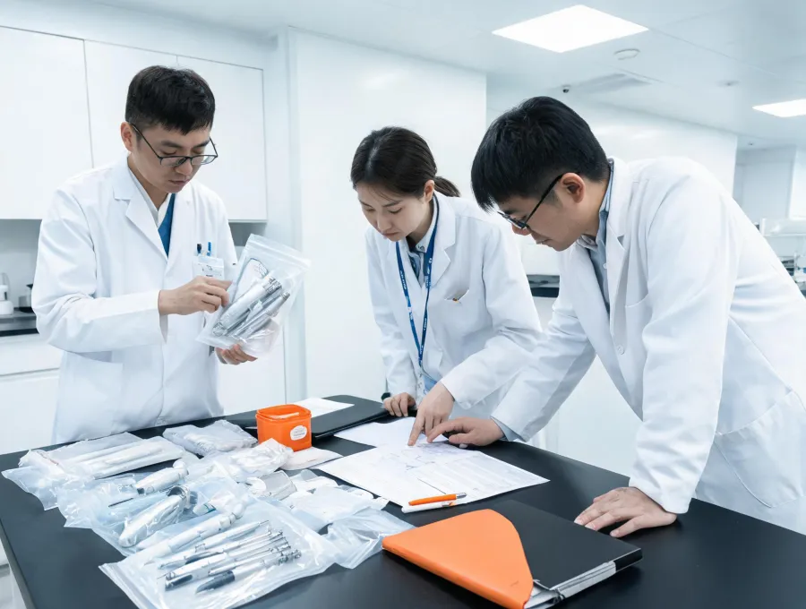 Sterile medical supply review in a clinical procurement workspace